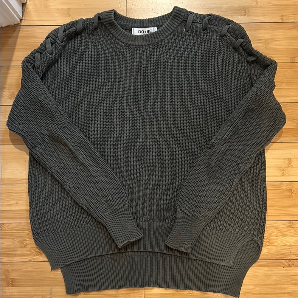 Do+Be Knit Sweater with Shoulder Details